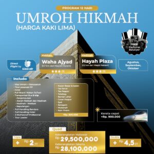 ✈️ PAKET UMROH HIKMAH  12 HARI